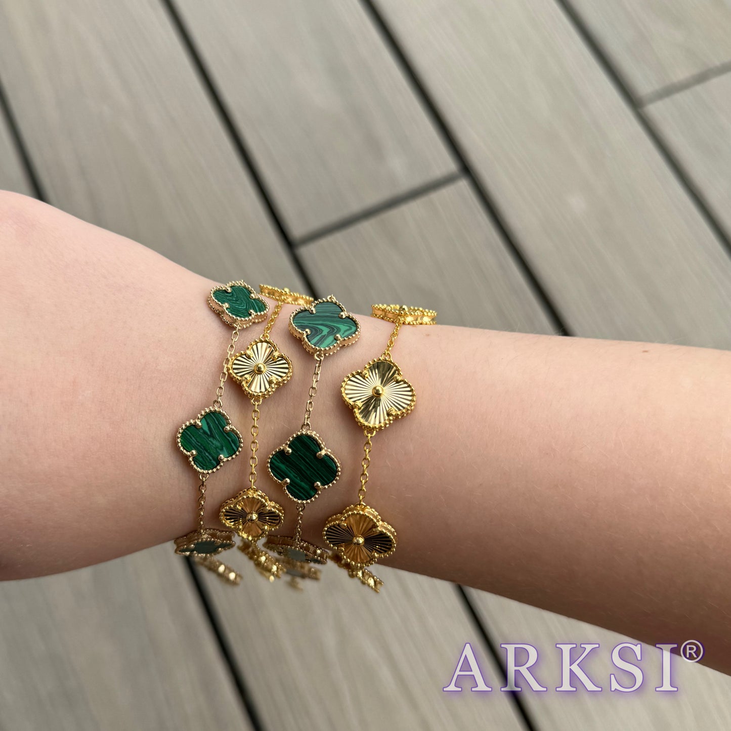 14K CLOVER BRACELET