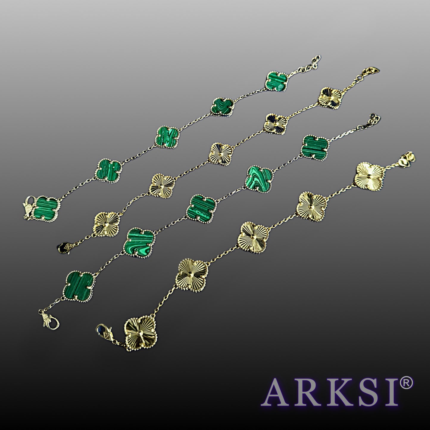 14K CLOVER BRACELET