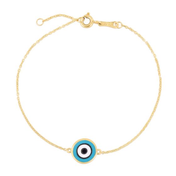 14K Evil Eye Necklace