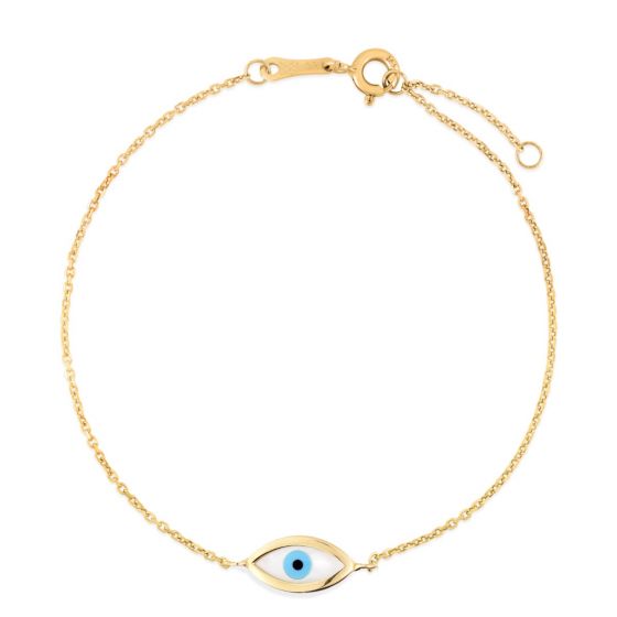 14K Evil Eye Necklace