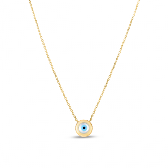 14K Evil Eye Necklace