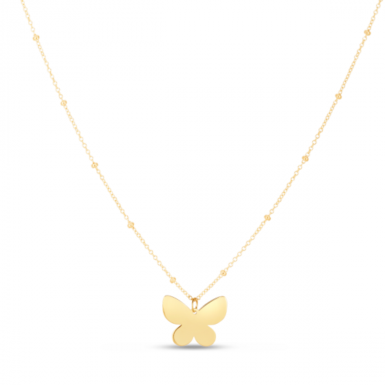 14K Butterfly Necklace