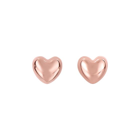 14K Gold Small Heart Post Earring