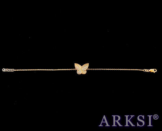 14k butterfly bracelet