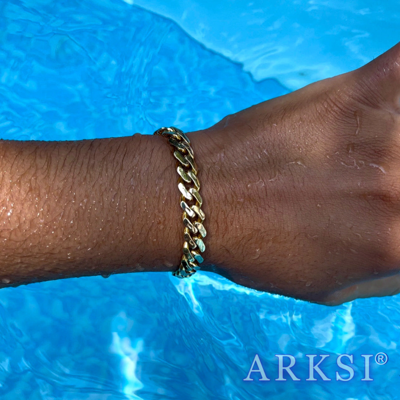 14k SEMI SOLID MIAMI CUBAN BRACELET