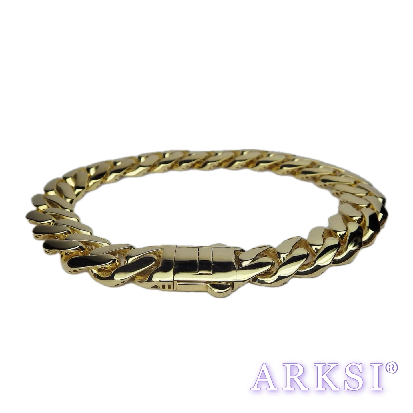 14k SEMI SOLID MIAMI CUBAN BRACELET