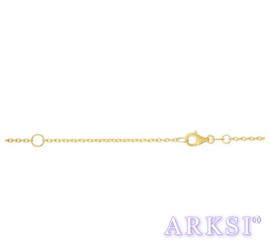 14K Gold 1.2mm Extendable Chain