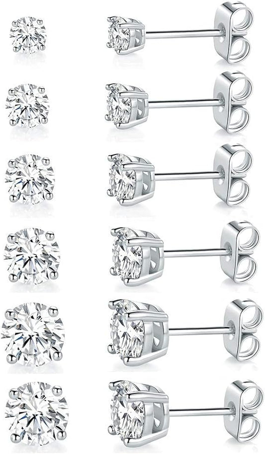 14K CZ STUD EARRINGS