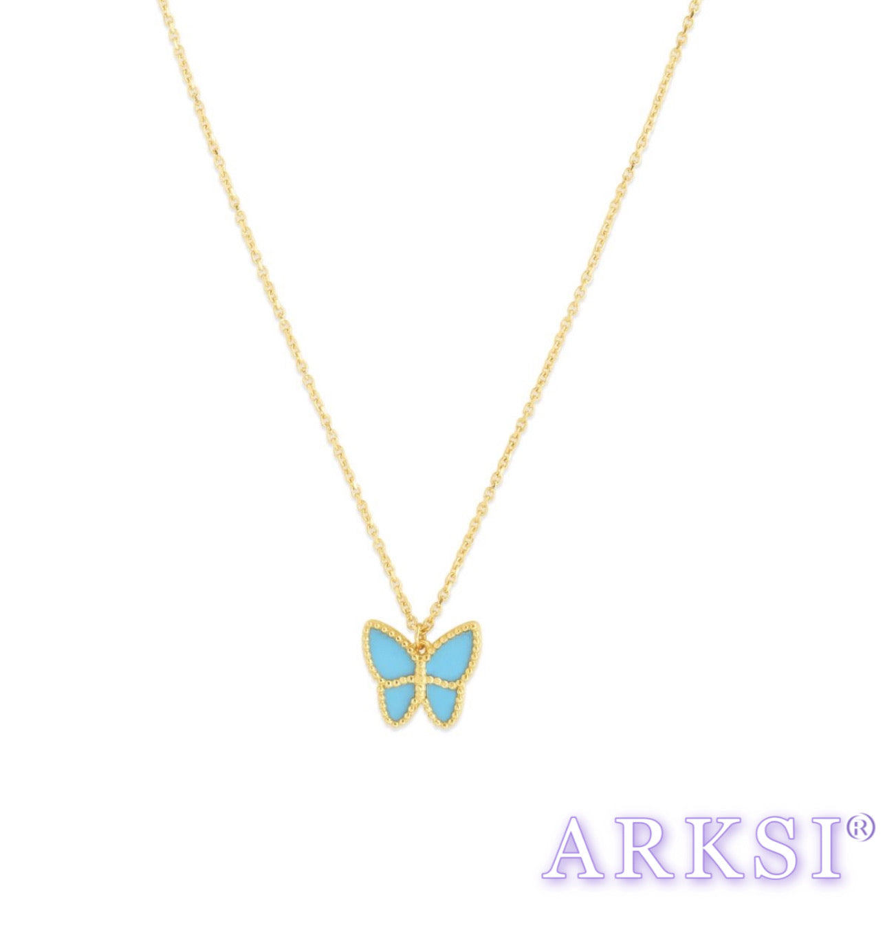 14K BUTTERFLY NECKLACE