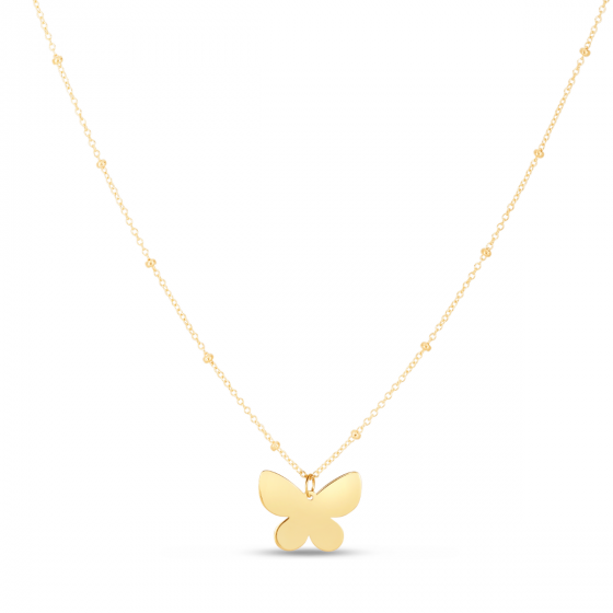 14K  Butterfly Necklace