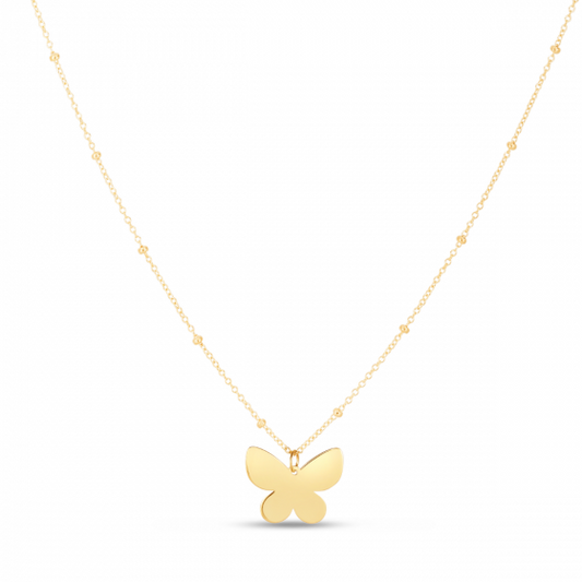 14K  Butterfly Necklace